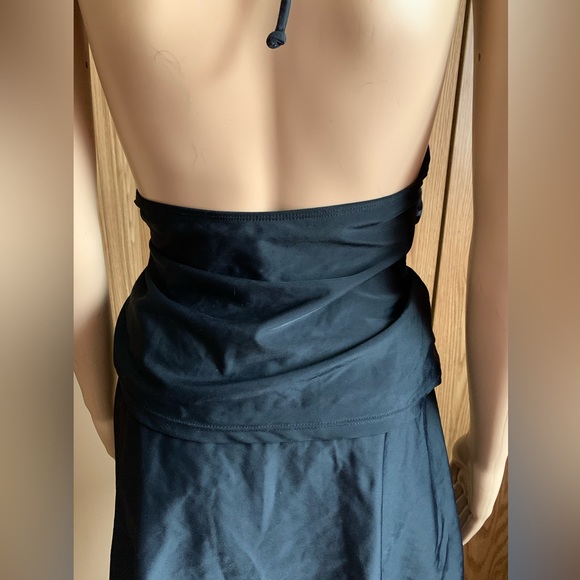 🍉 Athletic works tankini, plus size, halter top tie at neck skirted bottom brief - Picture 11 of 14